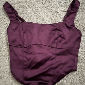 Purple Abercrombie small corset top. Barley worn.